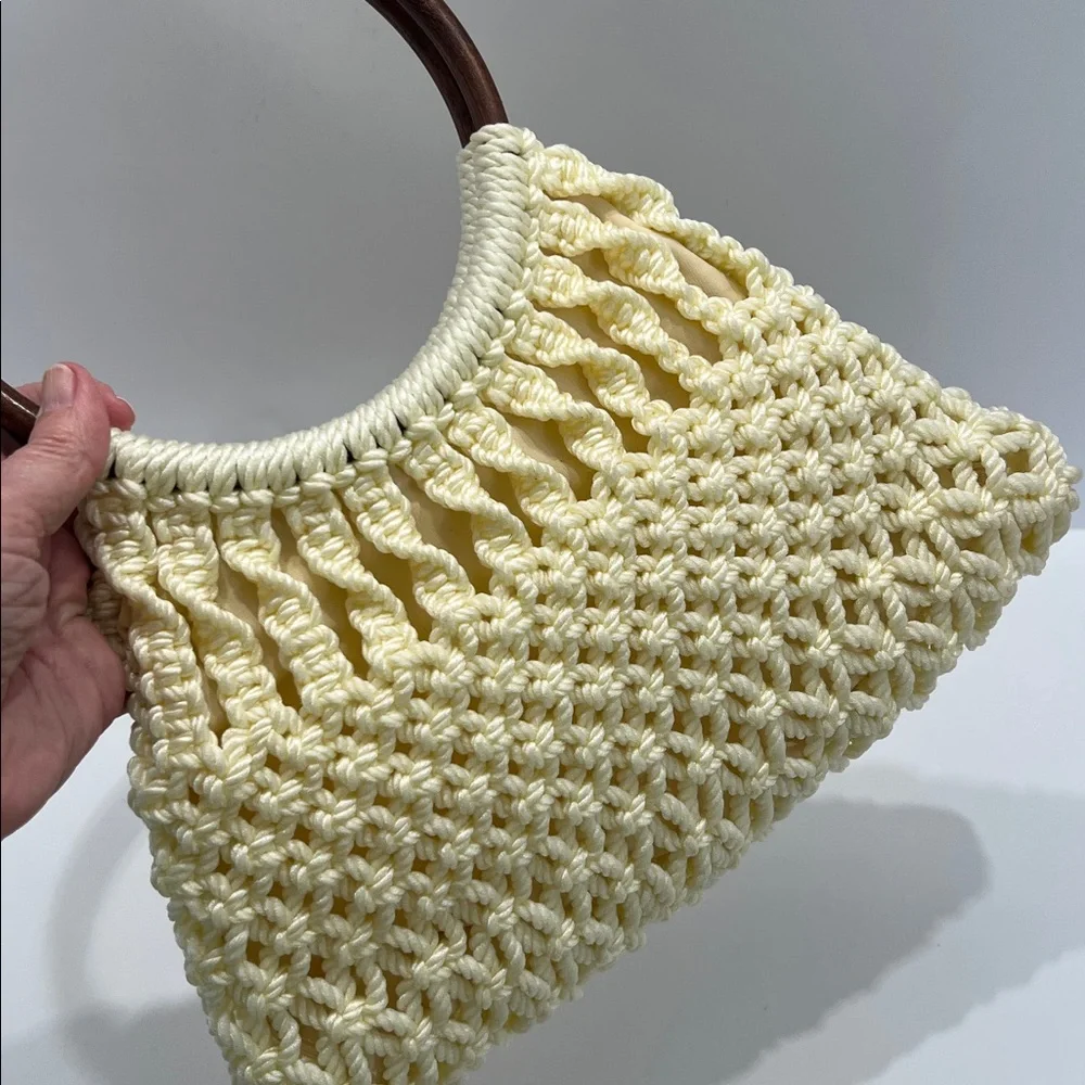Vintage handmade macrame